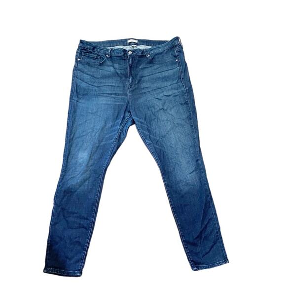 Good American Good Legs High Rise Skinny Fit Denim Jeans Size 22 - Picture 2 of 8